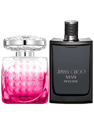 Jimmy Choo Duo: Blossom Eau de Parfum 100ml & Man Intense Eau de Toilette 100ml.