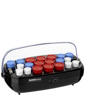 BaByliss PRO Heated Ceramic 20-Piece Roller Set, 3 Sizes, Fast Heat-Up