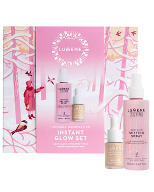 Lumene Invisible Illumination Instant Glow Makeup Set for Radiant Skin