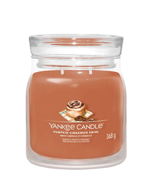 Yankee Candle Signature Medium Jar Candle Pumpkin Cinnamon Swirl 368g