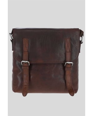 'Renato' Real Leather Vintage Flight Shoulder Bag