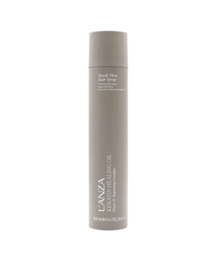 L'Anza Keratin Healing Oil Brush-Thru Spray 350ml, Medium Hold, Fast-Drying