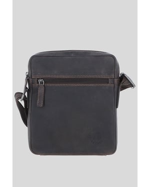 'Lisbon' Real Leather Messenger Bag