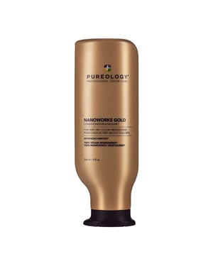 Pureology Nanoworks Gold Conditioner for Dry, Colour-Treated Hair - Restores Shine and Moisture