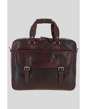 'Stefano' Real Leather Vintage Laptop Work Bag