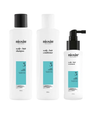 Nioxin Pro Clinical System 3 Kit for Coloured Hair with Light Thinning
