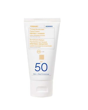 KORRES Yoghurt Tinted Sunscreen Face Cream SPF50 - 50ml