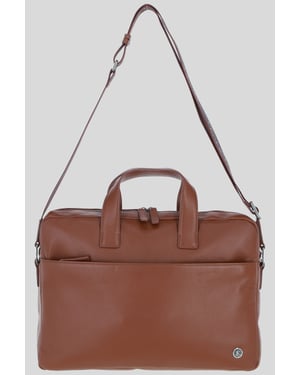 'Commandeer' Real Leather Laptop Bag