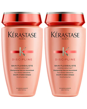 Kérastase Bain Fluidealiste Smooth-In-Motion Shampoo Duo for Unruly Hair, 2 x 250 ml
