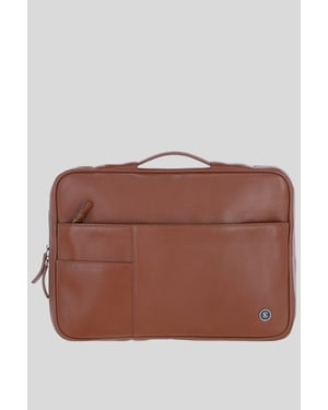 'Minimalist' Real Leather Organizer with Laptop Compartment