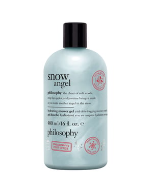 philosophy Snow Angel Hydrating Shampoo, Shower Gel & Bubble Bath, 480ml (Limited Edition)