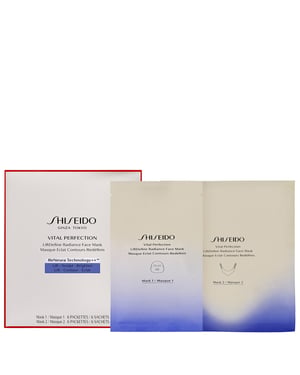 Shiseido Vital Perfection LiftDefine Radiance Face Mask - 6 Sheets for Lifting and Brightening 384g