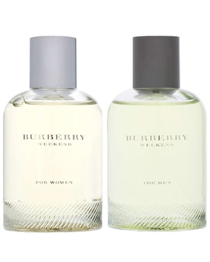 Burberry Duo: Weekend For Women Eau de Parfum 100ml & Weekend For Men Eau de Toilette 100ml.
