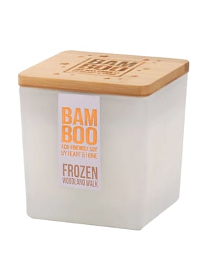 BAMBOO Large Jar Candle Frozen Woodland Walk 210g