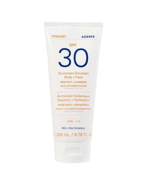 KORRES Yoghurt Sunscreen Emulsion SPF30 for Body and Face - 200ml