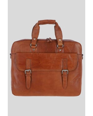 'Stefano' Real Leather Vintage Laptop Work Bag