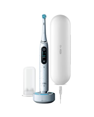 Oral-B iO 10 Stardust White Electric Toothbrush with Travel Case