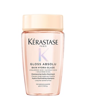 Kérastase Gloss Absolu Shampoo 80ml - Hydrating Formula with Glycolic Acid & Wild Rose