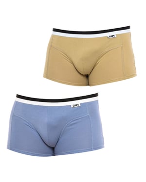 Pack-2 Boxers DIM Basic andningsbart tyg D05H2 herr modern och elegant design