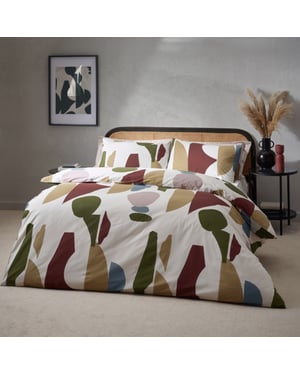 Hoem Meta Abstract Cotton Rich Duvet Cover Set