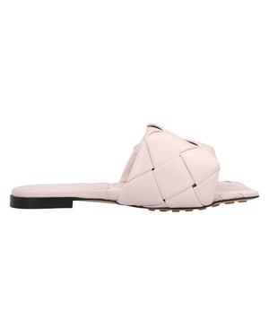 Bottega Veneta Lido Platte Sandalen roze