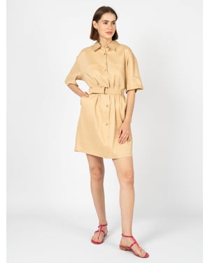 Silvian Heach Klänning Dam Beige