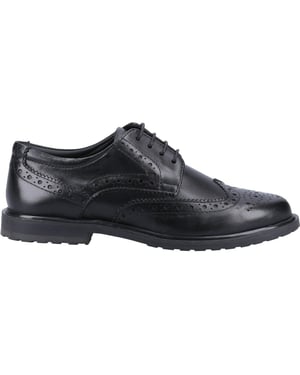 Hush Puppies Womens/Ladies Verity Leather Brogues (Black Patent)