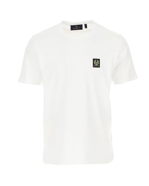 Belstaff Mens Cotton Logo T-shirt White