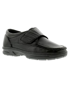 Dr Keller Texas Mens Leather Casual Shoes Black