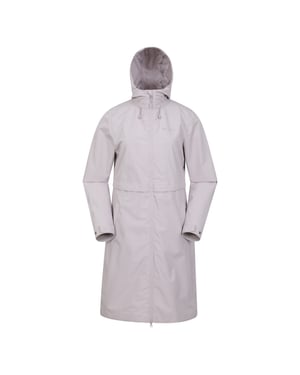 Mountain Warehouse Dames/Dames Hilltop Extra Lang Waterdicht Jasje (Licht Beige)