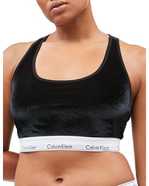 Calvin Klein Modern Cotton Velvet Unlined Bralette