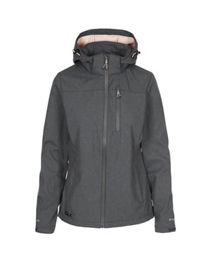 Trespass Dam/Lady Claren II Vattentät Softshell Jacka (Mörkgrå/Blush Marl)