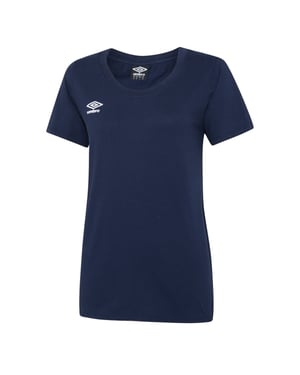 Umbro Dames/Dames Club Vrijetijds-T-shirt (Marine / Wit)