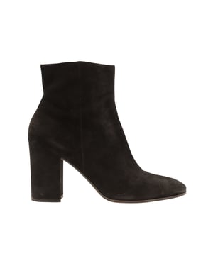 Gianvito Rossi Ankle Booties in Black Suede