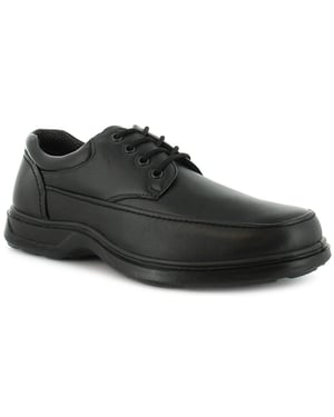 Mens/Gents Black Lace Up Comfort Fit Casual Shoes. Wider Fitting.