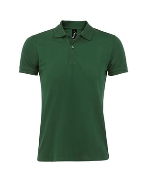 SOLS Heren Perfect Pique Korte Mouw Poloshirt (Fles groen)
