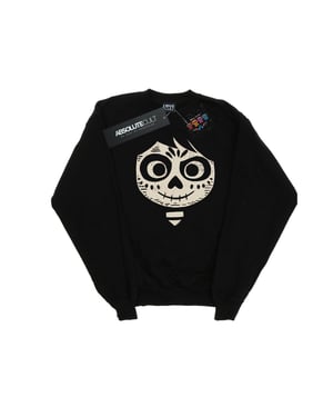 Disney Jongens Coco Miguel Skelet Gezicht Sweatshirt (Zwart)