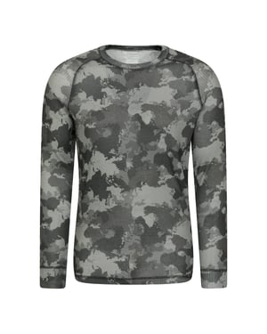 Mountain Warehouse Heren Talus Camouflage Thermo Top (Groen)