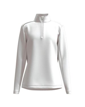 Forelson Womens/Ladies Broadway Quarter Zip Golf Base Layer Top (White)