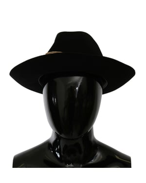 Dolce & Gabbana Dames Zwarte Brede Rand Hoed
