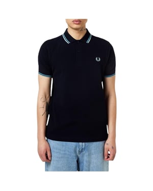 Fred Perry M3600 Twin Tipped Polo Shirt In Navy