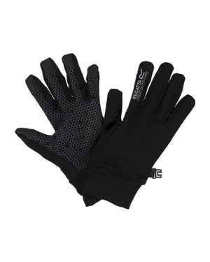 Regatta Lichtgewicht kinderhandschoenen Grippy II (Zwart/Donkergrijs)