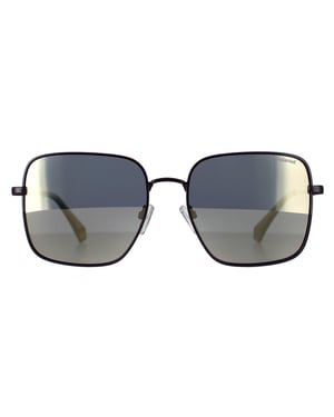 Polaroid Square Womens Violet Grey Gold Polarized PLD 6194/S/X