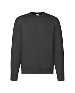 Fruit of the Loom Heren Premium Drop Shoulder Sweatshirt (Zwart)