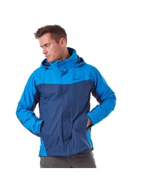 Peter Storm Men's Lakeside 3 in 1 Waterproof Jacket with Rollaway Hood, Hiking Raincoat