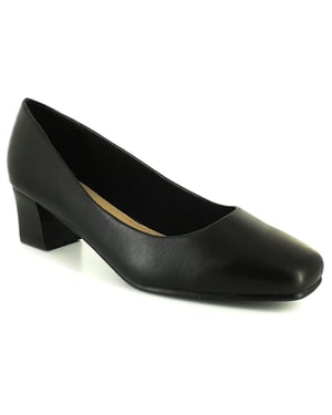New Womens/Ladies Wide Fitting Court Shoes.(4.5Cm Heel)