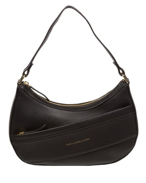 'Emma' Black Nappa Leather Grab Bag