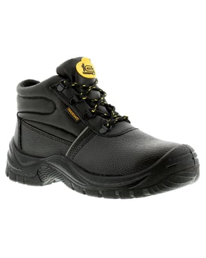 New Mens/Gents Black Tradesafe Cuba Hi Lace Ups Work Boots