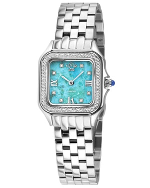 GV2 Milan Women's Turquoise Dial, Stainless Steel Bracelet Watch