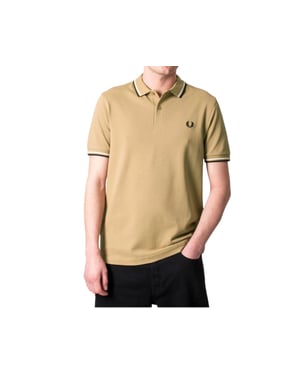 Fred Perry M3600 Twin Tipped Polo Shirt Warm Stone Beige